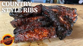 SIMPLE!!  Tender and Delicious Country Style Ribs on the Weber Kettle.