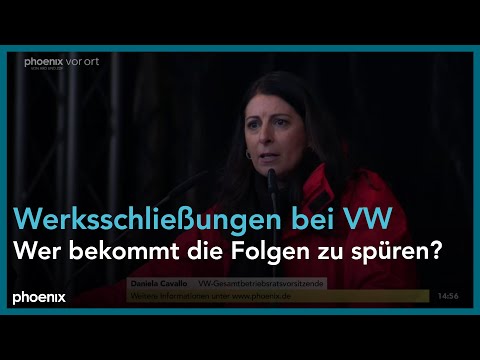 Kundgebung zu den Warnstreiks bei VW am 02.12.24