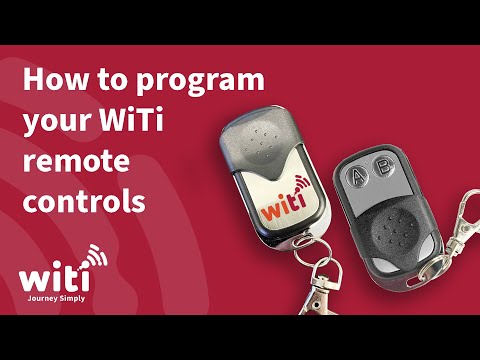 Program your WiTi remote controls