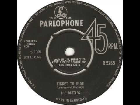 UK New Entry 1965 (97) The Beatles - Ticket To Ride
