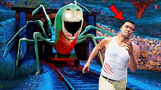 Ghost TRAIN Vs FRANKLIN Fight AND Destroys Los Santos In GTA 5 - Epic Battle