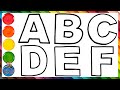 Dibuja Y Colorea El Abecedario Aprende Letras Y Colores En Español ️ ️ Dibujos Para Niños