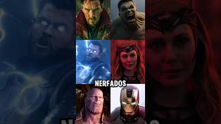 Personagens que foram nerfados em Guerra Infinita e Ultimato! #vingadoresdoutordestino