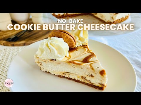 No-Bake Biscoff Cookie Butter Cheesecake: The Easiest Dessert Recipe Ever!
