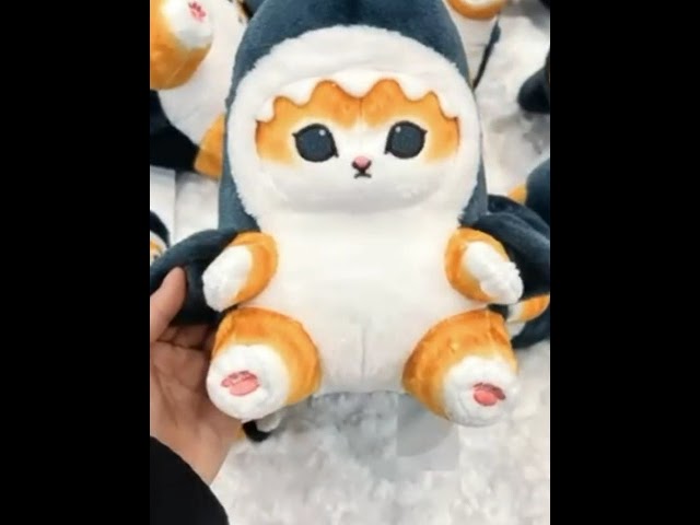 Vídeo relacionado con Hpbaggy Gato Juguetes de Peluche,22 cm Gato Tiburón Muñeca Felpa