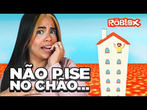 A INIMIGA TENTOU ME TOMBAR NA LAVA NO ROBLOX
