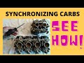 Synchronizing motorcycle carburetors explained  SEE HOW TO DO IT