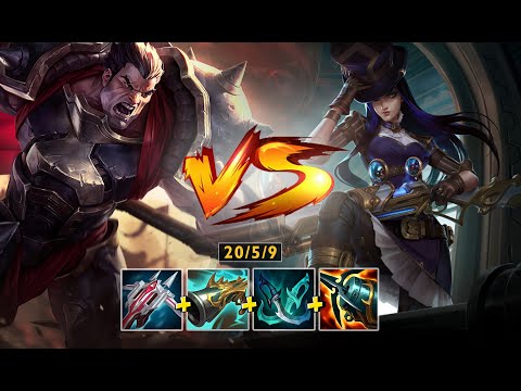 Caitlyn Top vs Darius - They Die After 4 Auto Attack