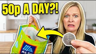 Limited Budget Food Challenge : Living on 50p a Day! 50p a Day for a Week.