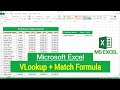 ms excel vlookup with match function how to use vlookup with match formula in microsoft excel