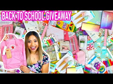 BACK TO SCHOOL GIVEAWAY 2018 !!! (HUGE/INTERNATIONAL) Video