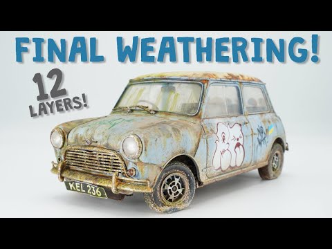 WEATHERING In 12 Layers, Watch This!: Building Tamiya Mini Cooper 1275S 1/24 Wreck