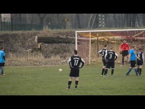 LKS Zameczek Czernica - MKSR Czarni Pyskowice 26.03.2016. GOL na 2:1 - Paweł Sękowski (56. karny)