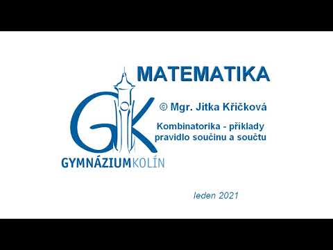 Kombinatorika 2 - pravidlo součtu a součinu - příklady