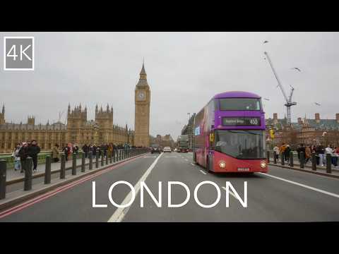 4K Driving Tour of London - Scenic City Drive Through Iconic Streets