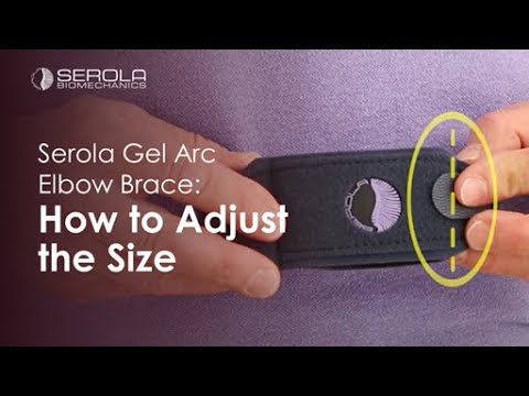 Serola Gel Arc Elbow Brace: How to Adjust the Size