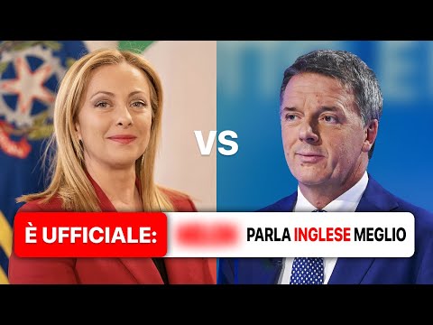 Does RENZI really speak ENGLISH better than MELONI?!