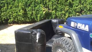 Donnie Foo runs over a couch in the YJ