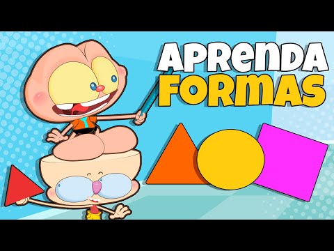 Capa de Mongo e Drongo ensinam as formas geométricas - desenho animado educativo