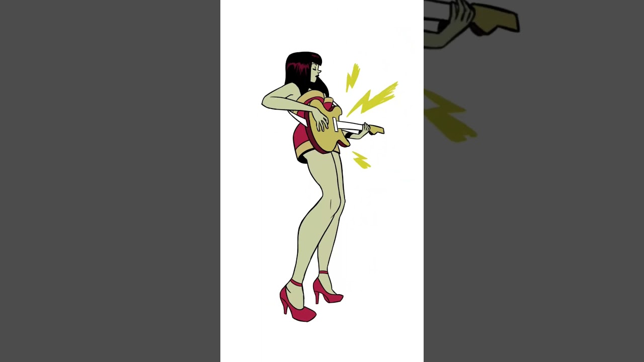 I animated Zombierella, from a design by Agreda on IG 🦇🎃🧟‍♀️ #tvpaint #animation #bass #animator