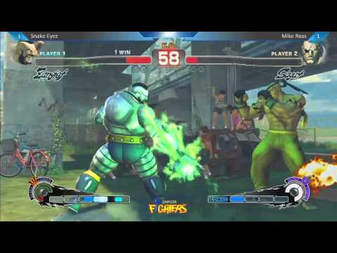 USF4 Snake Eyez vs Mike Ross - Location Test