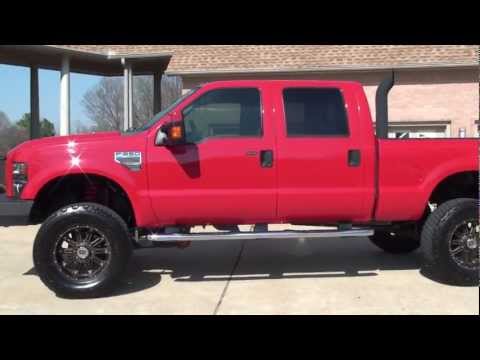 HD VIDEO 2008 FORD F250 LARIAT CREW CAB 4X4 LIFTED EDGE USED FOR SALE SEE WWW.SUNSETMILAN.COM