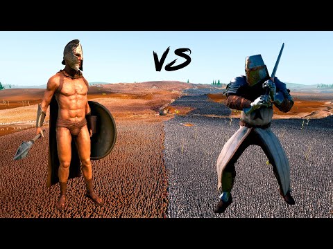 100,000 SPARTANS vs 100,000 HEAVY KNIGHT CRUSADERS | Ultimate Epic Battle Simulator 2