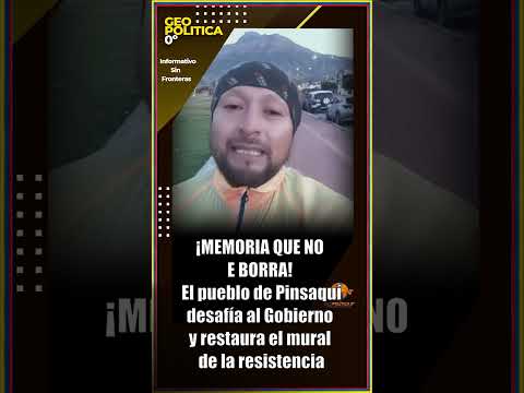 "Pueden borrar las paredes, pero no pueden borrar la conciencia de un pueblo."