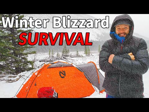 Tips & Gear for Backpacking in a Blizzard | WINTER CAMPING SURVIVAL |