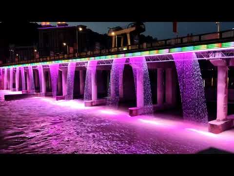 The World's Largest Digital Waterfall Fountain Construction Process | Himalaya Music Fountain