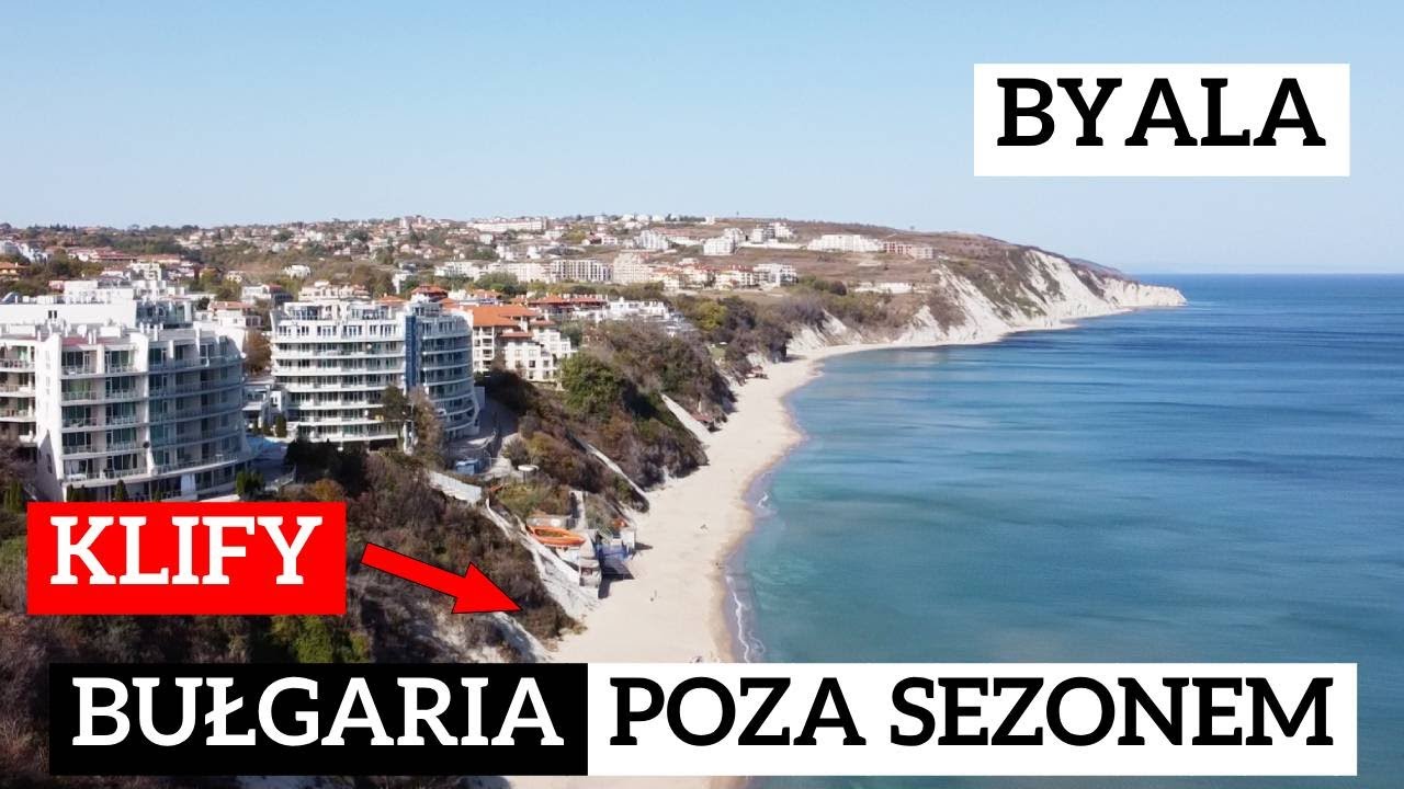 BYALA 🏖️ Bułgaria poza sezonem. Plaża z klifem - c...
