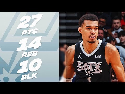 Victor Wembanyama Drops Rare Triple-Double - 10 BLOCKS 😮| February 12, 2024