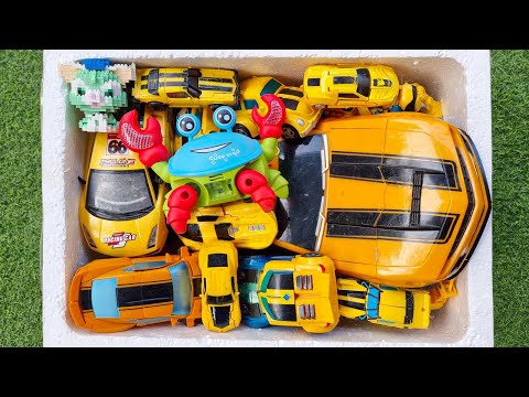 New TRANSFORMERS in the BOX: Yellow BUMBLEBEE the BEASTS - Stopmotion Rescue Robot Car Toys Animated