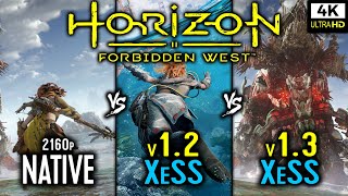 Native vs XeSS 1_2 vs XeSS 1_3 - Horizon Forbidden West - RTX 3080Ti - 4K Benchmark