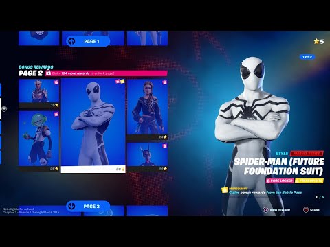 Fortnite Chapter 3 Season 1 All Battle Pass Rewards Showcase