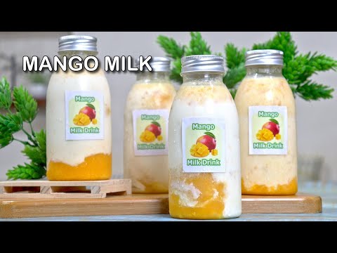 Mango Milk Drink  |  3 Ingredient Healthy Drink