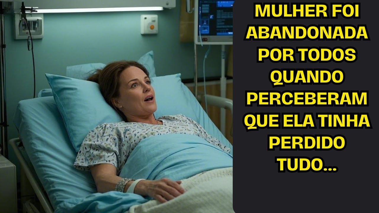Mulher foi abandonada por todos quando perceberam que ela tinha perdido tudo...