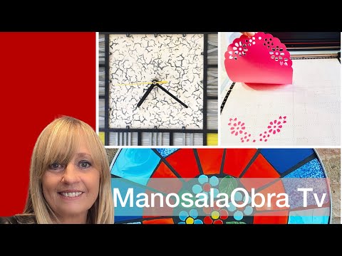 ManosalaObraTv 2021 Program 1 Decorative Painting Clock - Mosaic Tray - Birthday Card