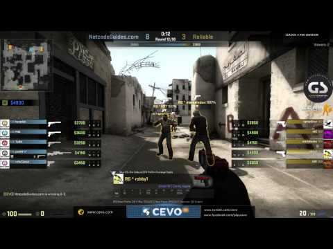 CEVO-Pro CS:GO Season 5: NetcodeGuides vs. Reliable - Week 6:1 on de_dust2