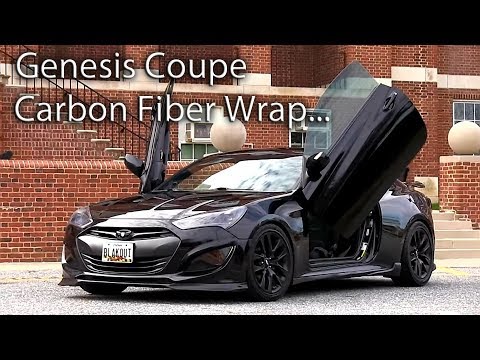 Genesis Coupe Carbon Fiber Wrap - Diffuser, splitter & side skirts