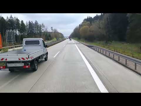 Driving in Deutschland, A93 Regensburg - B15n