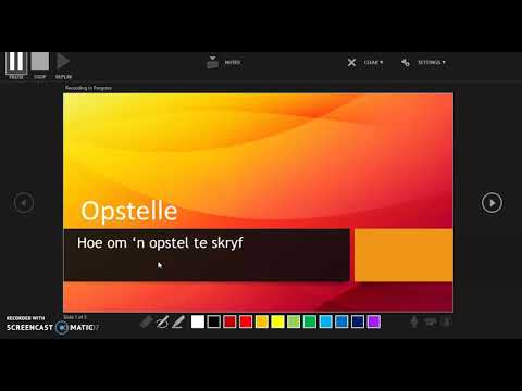 Grade 4 and 5 Afrikaans Opstel 20200504