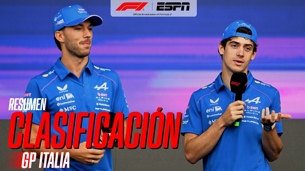 ¡¡¡HISTÓRICA CLASIFICACIÓN PARA LOS ALPINE EN MONZA CON GASLY 1° Y COLAPINTO 8°!!! RESUMEN