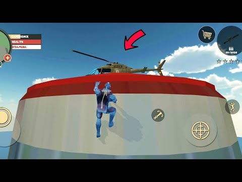 Rope Hero: Vice Town (Helicopter Secret Location)Find Helicopter on High Tower - Android Gameplay HD