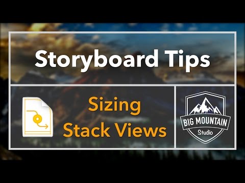 Storyboard Tips - Sizing Stack Views (iOS, Xcode 8)