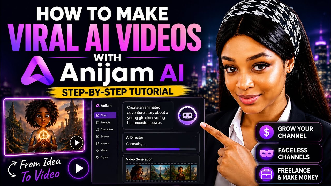 HOW TO MAKE VIRAL AI VIDEOS WITH ANIJAM AI | FULL STEP-BY-STEP TUTORIAL