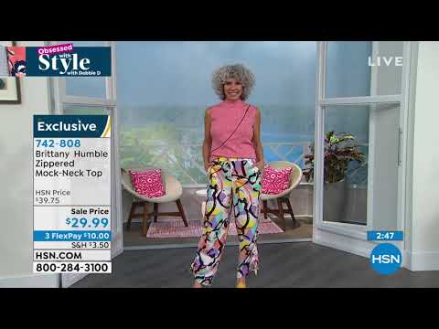 Brittany  Humble Zippered MockNeck Top