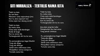 Dato&#39; Sri Siti Nurhaliza - Tertulis Nama Kita (Official Minus One/Karaoke/Lyrics)