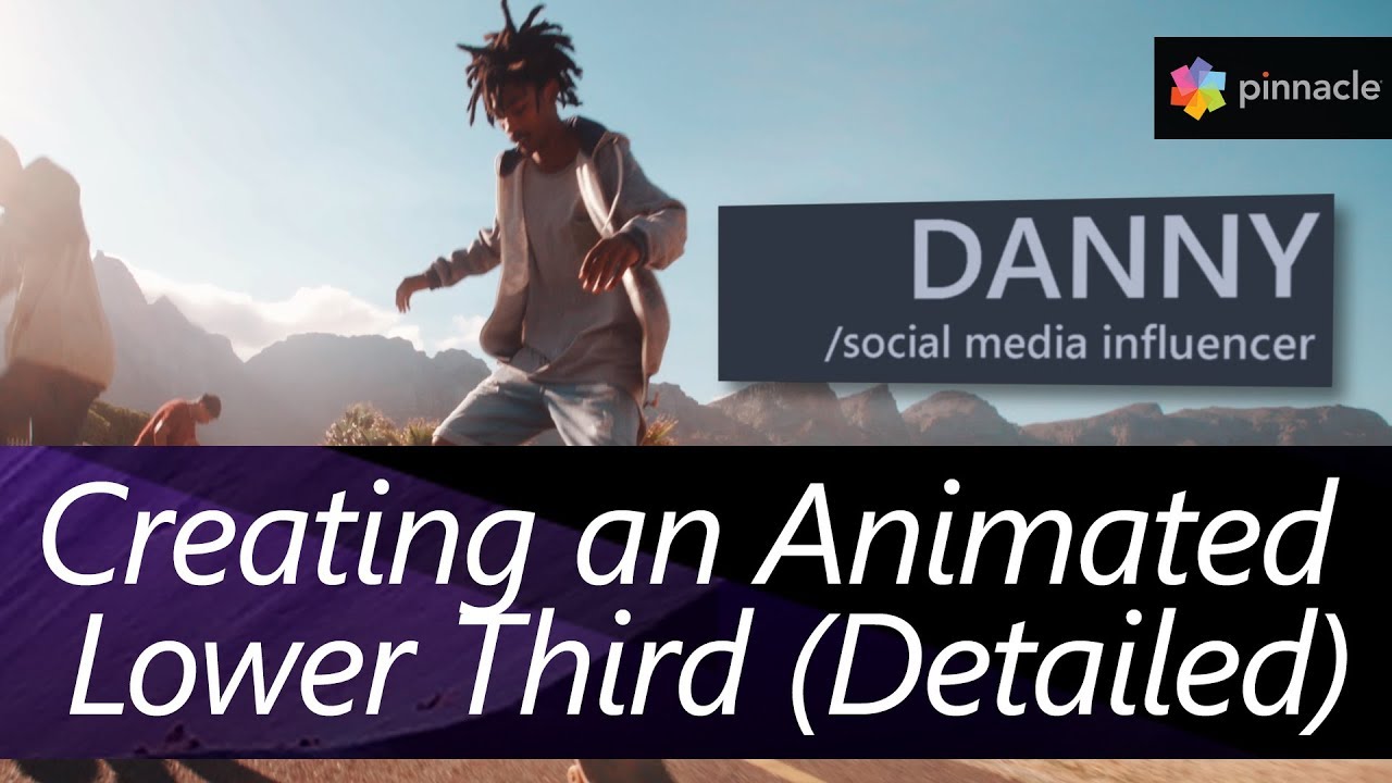 Learn how to create an Animated Lower Third in Pinnacle Studio