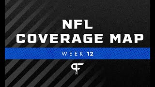NFL Coverage Map Week 12 TV schedule for FOX CBS broadcasts